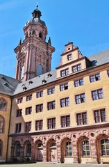Fototapeta na wymiar Würzburg, Alte Universität, Turm der Neubaukirche