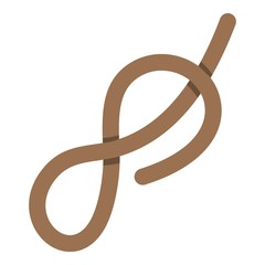 Ship rope icon isolated