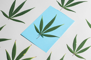 Marijuana leaves pattern.
