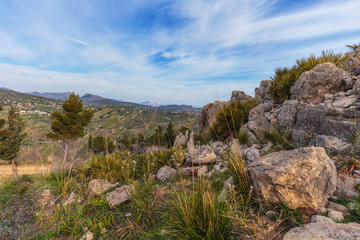 Fototapeta na wymiar European Highlands. Sicilian Spring Landscape