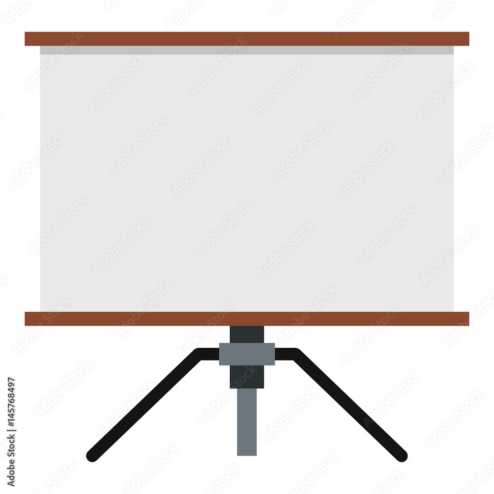 Poster presentation screen icon isolated