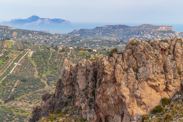 Fototapeta premium European Highlands. Sicilian Spring Landscape