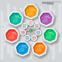 Abstract 3D Paper Infographics