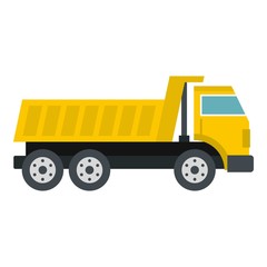 Dumper truck icon isolated