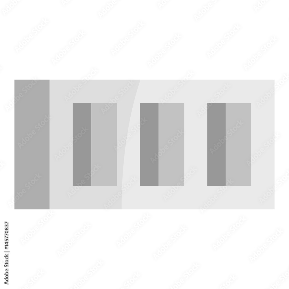 Aufkleber building block icon isolated