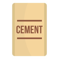 Bag of cement icon isolated