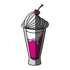 Delicious ice cream icon vector illustration graphic design