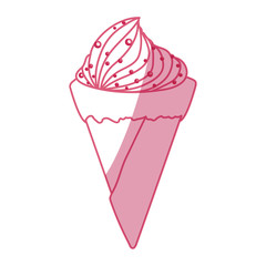 Delicious ice cream icon vector illustration graphic design