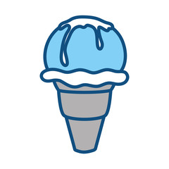 Delicious ice cream icon vector illustration graphic design