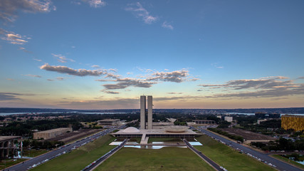 Congresso Nacional em Brasilia - obrazy, fototapety, plakaty