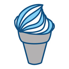 Delicious ice cream icon vector illustration graphic design
