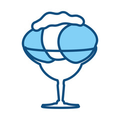 Delicious ice cream icon vector illustration graphic design