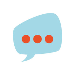 Bubble chat speakbox icon vector illustration graphic design