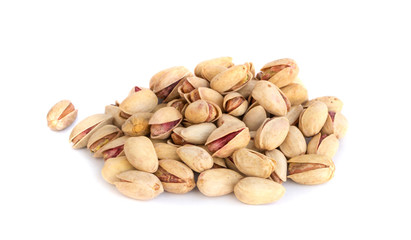 Heap of Salted Pistachios Isolated