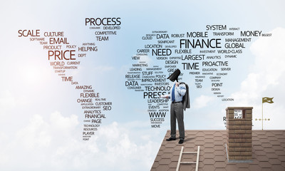 Concept of home security and privacy protection with camera head