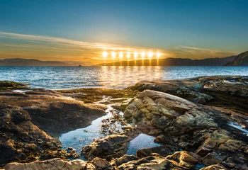 Poster Midnight sun near Alta, Norway. © Anibal Trejo