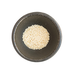 White Sesame Seeds Isolated