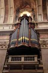  Detail from baroque pipe organ