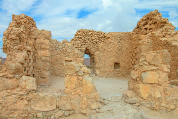 Ruins of Masada fortress, Israel