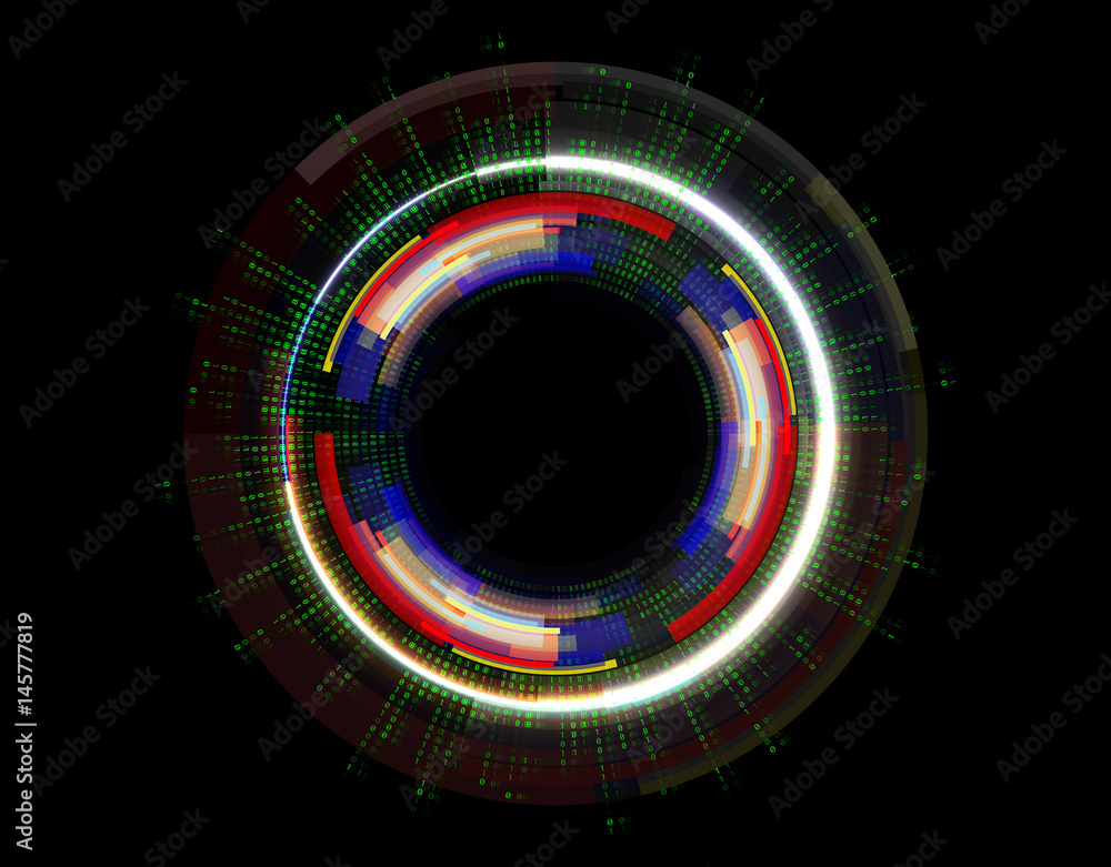 Poster abstract vector hi speed internet technology background illustration on dark color
