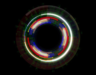abstract vector hi speed internet technology background illustration on dark color