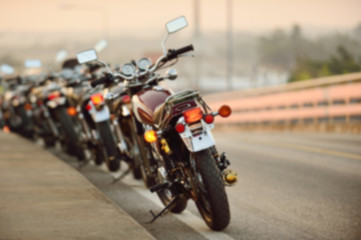Blueberry Motorbike parking row gracefully