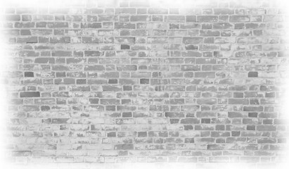 Pale grey old brick wall texture in the style drawn pictures background. Home art interior design in loft style.