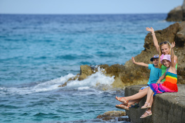 mother and her children