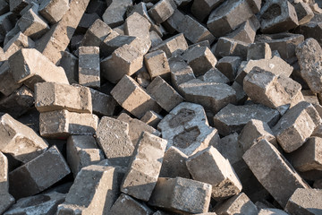 Heap of paving stones