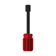 screwdriver repair tool icon image vector illustration design 
