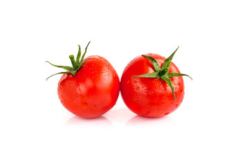 Tomatoes on isolated background