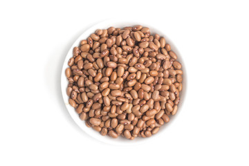 Brown Mulatinho Beans into a bowl