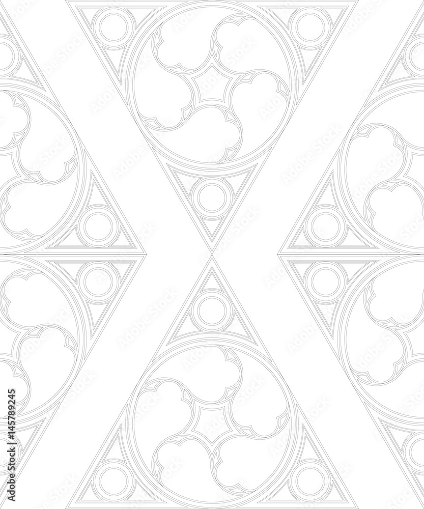 Poster seamless pattern from geometric elements in classical style.