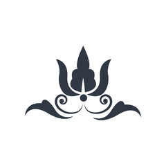 vintage decoration element ornate image vector illustration