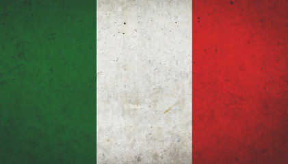 Grunge vintage Italy flag for texture background. Concept memorial of international. Vintage and grunge style.