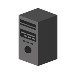 tower server isolated icon vector illustration design