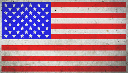 Grunge vintage USA flag for texture background. Concept memorial of international. Vintage and grunge style.