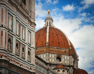 Duomo Santa Maria Del Fiore closeup in street