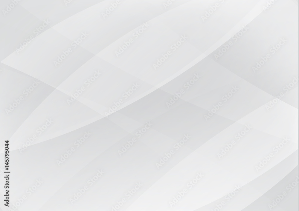 Poster abstract gray and white clean background with simply curve lighting element vector eps10