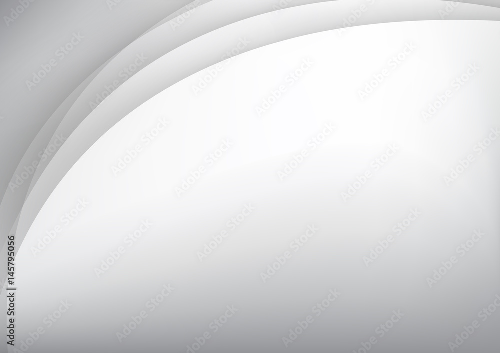 Poster abstract gray clean background with simply curve lighting element vector eps10