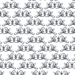 decorative elegant classic heraldry seamless pattern design vector illustration