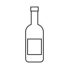 wine bottle isolated icon vector illustration design
