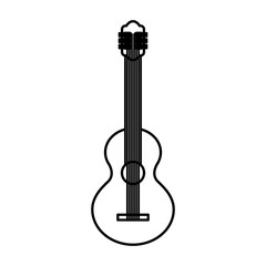 guitar instrument isolated icon vector illustration design