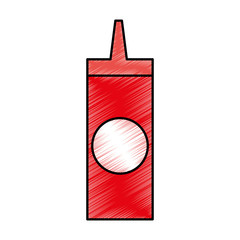 bottle sauce isolated icon vector illustration design