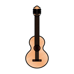 guitar instrument isolated icon vector illustration design