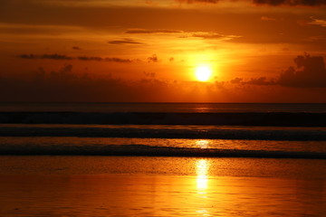 Sunset in Legian (Bali)
