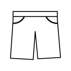 masculine short clothes icon vector illustration design