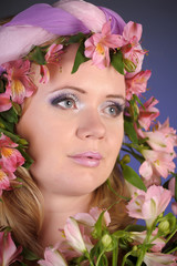The flower fairy with lilacs