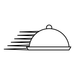 Obraz premium tray server fast isolated icon vector illustration design