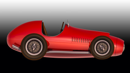 Racing car.3D render